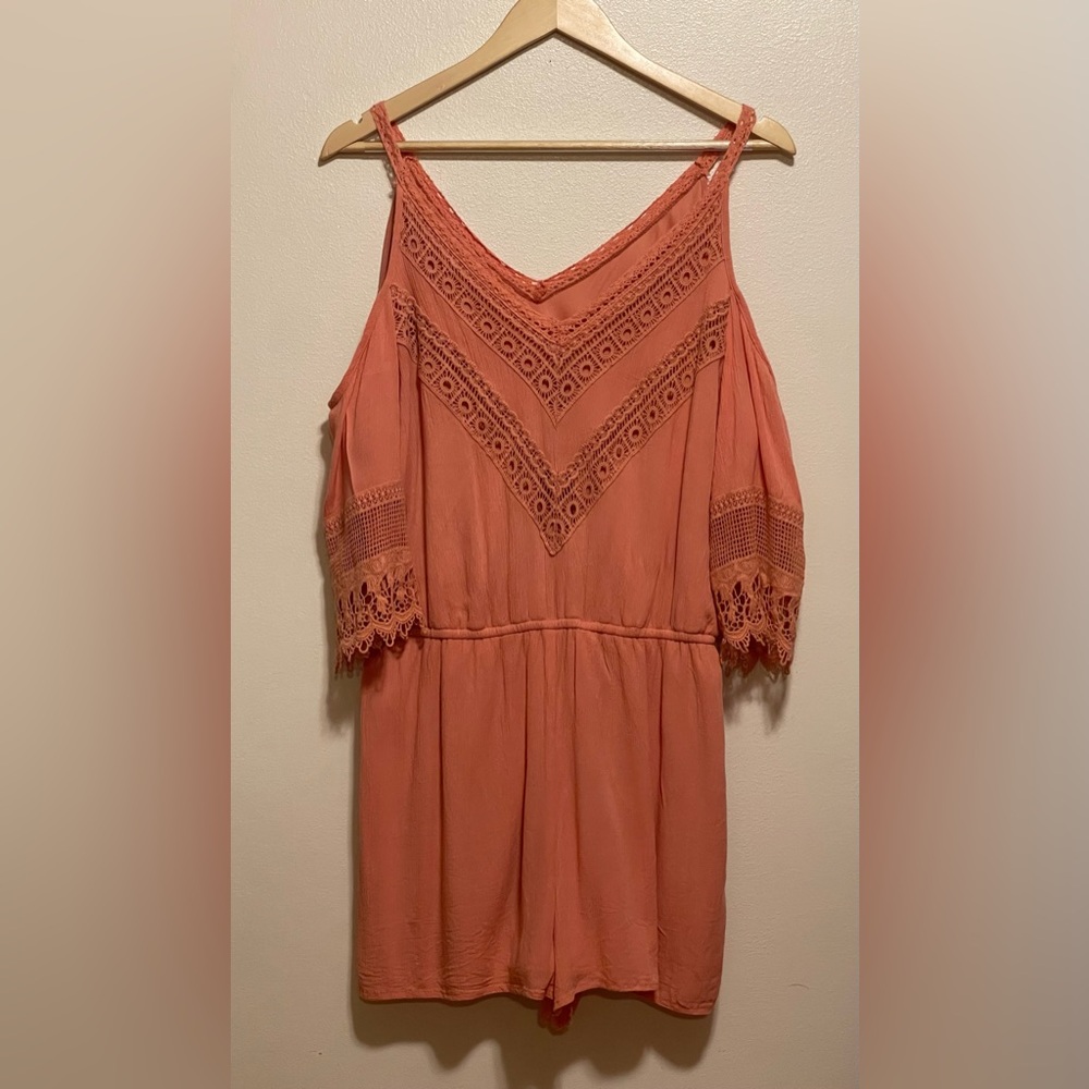 Maurice’s coral color romper
